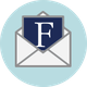 FIRST Canada "F" logo in envelope icon
