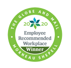 2020 Employee Recommended Workplace Winner badge