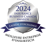 Argent 2024 Insurance Business Awards Finaliste - Meilleur fournisseur d'assurance InsureTech badge