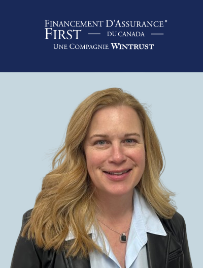  Photo de Susanna Fraser-Kuipers sur l'affiche du Financement d'Assurance FIRST du Canada 