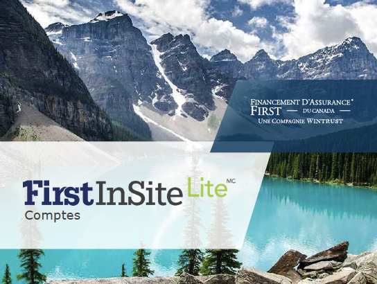 Comptes First Insite LiteTM