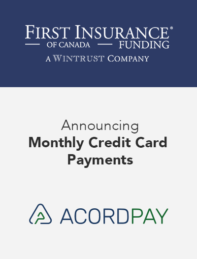 FIRST Canada launches monthly credit card payments in collaboration with AcordPay
