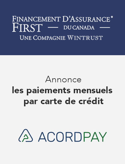 FIRST Canada lance les paiements mensuels par carte de crédit en collaboration avec AcordPay