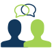 People talking icon
