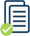 Documents icon with check mark